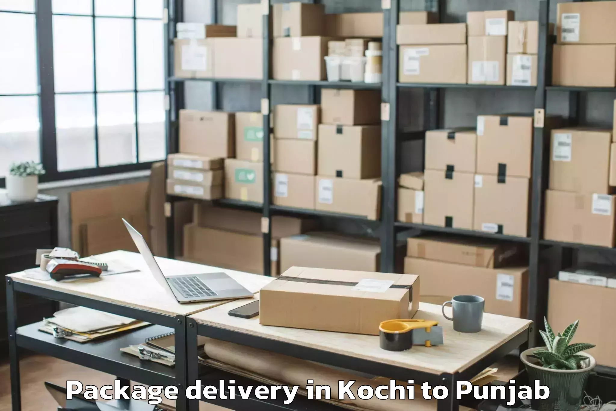 Trusted Kochi to Guru Kashi University Talwandi Package Delivery